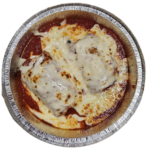 Chicken parmesan with marinara and melted mozzarella at Villa Capri II